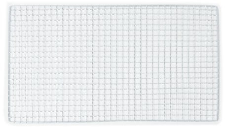 Sourcingmap BBQ Grill Grates, Stainless Steel Squares Holes Grilling Barbecue Wire Mesh, Replacement Multifunction Cooking Grate for Outdoor, 40cm x 25cm Silver