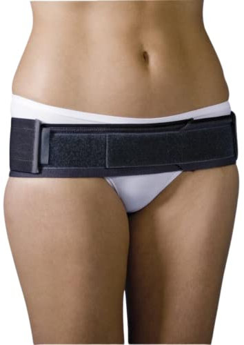 MATCHU Beckengurt - Beckengürtel - Hüftgürtel - Taillengürtel - Gegen Beckeninstabilität und Beckenschmerzen - Schwangerschaft - Bietet Unterstützung und Kompression - 4 Größen - Schwarz Sports (L)