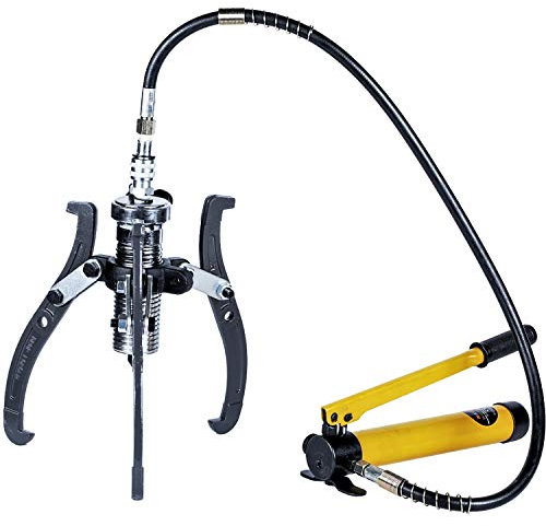 KATSU Estrattore Idraulico per Ingranaggi 15 Ton con Pompa Manuale, Split-Unit Puleggia Idraulica Manuale Estrattore Cuscinetto Mozzo Ruote Seperatore del Motore 450582