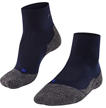 FALKE Damen Wandersocken TK2 Explore Cool Short W Sso Lyocell Funktionsmaterial antiblasen dick 1 Paar, Blau Marine 6120, 35-36