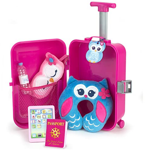 Sophia by Teamson Kids Travel Accessoires plus Koffer für 18 Puppen