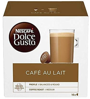NESCAFE Dolce Gusto Bte de 16 Capsules de café CAFE AU LAIT
