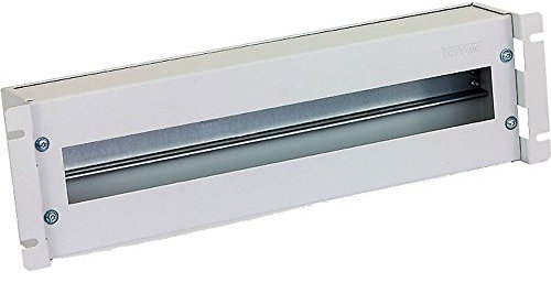 Triton RAC-JL-X02-A1 Schutzschalterleiste 3 HE Abdeckung mit Hutschiene weiß