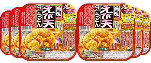 Nabe-yaki Shrimp Tempura Udon 220 g × 6 Japan Cup Noodles