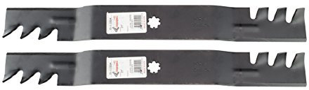 Rotary®, modello Copperhead, 2 lame per tosaerba, per pacciamatura, per i modelli John Dere D100, LA100, sostituzione per i pezzi originali GX2215, GY20850, per tagliaerba da 107 cm