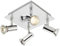 MiniSun | Modern Square Chrome 4 Way GU10 Ceiling Spotlight | Ceiling Spots, Home Décor & Improvement Essential