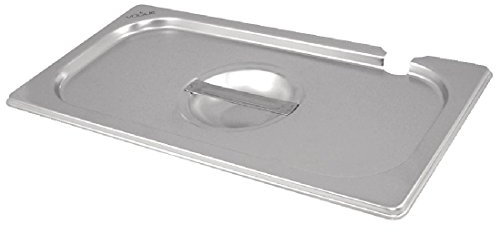 Vogue 12281 Stainless Steel 1/2 Gastronorm Notched Lid Cover Top Food Storage, Silver