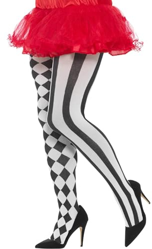Smiffys Harlequin Tights Plus Size