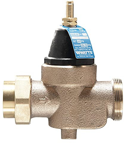 Watts 3/4 LFN45BM1 Valve, 3/4 Pressure Reducing NPT Threaded Female Inlet x NPT Female Outlet