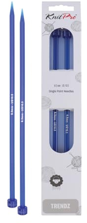 KnitPro Trendz Single Pointed Needles 10 (25cm) | 6.50mm