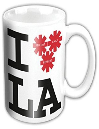 Red Hot Chili Peppers I Love LA Mug White