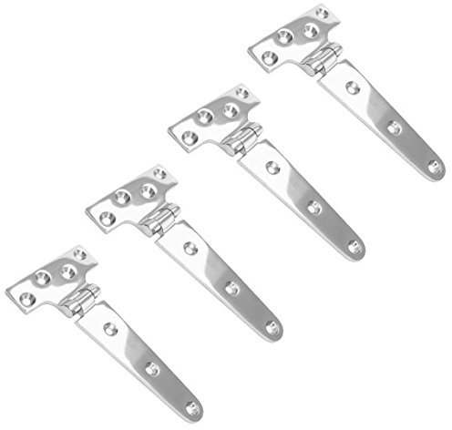 4 Stück T Scharnier Edelstahl A4 152 mm