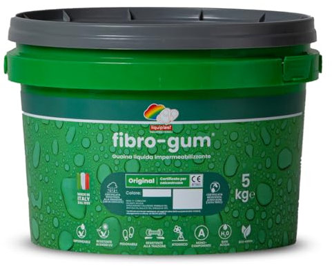 FIBROGUM ORIGINAL GRIGIO 5 kg - Membrana Impermeabilizzante ad Alte Prestazioni