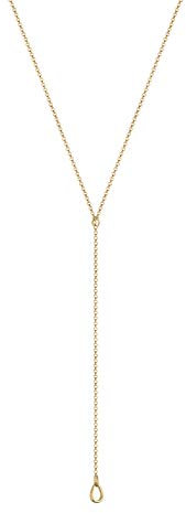Elli Halskette Damen Y-Kette Tropfen in 925 Sterling Silber Vergoldet