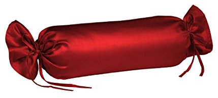 fleuresse 9200 Colours Interlock Jersey Kissenbezug für Nackenrolle aus 100% Baumwolle, Oekotex Standard 100, 15 x 40 cm, Bordeauxrot