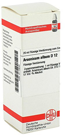 DHU Arsenicum album D12 Dilution, 20 ml Lösung