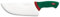 Sanelli Premana Professional Coltello Mezzo Colpo, Acciaio Inossidabile, Verde/Rosso, 42.5x3.0x10.5 cm