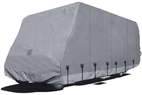 EUROPE Schutzhülle Abdeckplane Abdeckung für Wohnmobil Caravan Campingmobil Wohnwagen Mobilehome | atmungsaktiv stabil | Sommer & Winterabdeckung | mit Reißverschluss Mobilhome Höhe 3,00 m Länge - 10,50 m Breite 2,50 m Gr. 12 Sommer- und Winterabdeckung