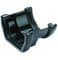 FLOPLAST 114mm Square to 112mm Round Gutter Adapter - Black