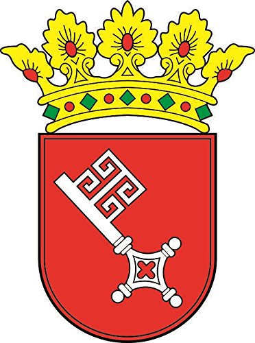 U24 Aufkleber Bremen Wappen Autoaufkleber Sticker Konturschnitt