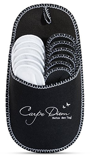 ONVAYA Zapatillas de huéspedes antideslizantes | conjunto de 6 | Zapatilla de fieltro | Carpe diem