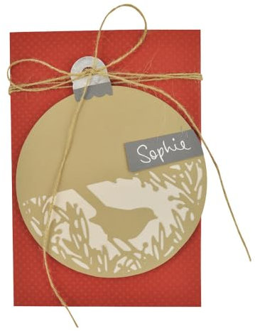 Sizzix 661298 Festlicher Vogel von Sophie Guilar Thinlits Stanzen Stahlstanzen, 3 in Packung, Stahl, Mehrfarbig, 23.3 x 12.49 x 0.2 cm