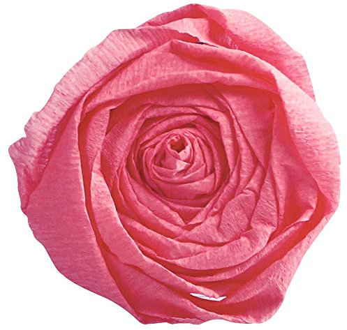 Clairefontaine 901060C Packung mit 10 Bögen Krepppapier, 2 x 0,5m, ideal für Schulaktivitäten, 1 Pack, rosa