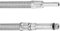 Cornat Flexibler Verbindungsschlauch - 500 mm Länge - M10 x 1 AG, Ø 8 mm - Hochwertige Edelstahl-Umflechtung / Anschlussschlauch für Durchlauferhitzer / Flexschlauch / T317339270 Silber