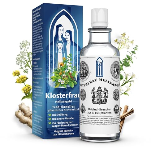 Klosterfrau Melissengeist | bei Erkältung & Magen-Darm | 47 ml | Naturarznei aus 13 Heilkräutern bei innerer Unruhe, Nervosität & Schlafstörungen, innerlich & äußerlich, seit 1826
