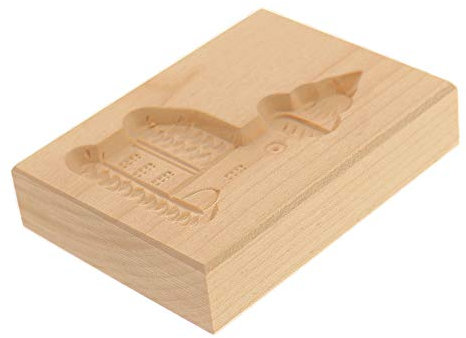 Hofmeister Holzwaren Spekulatius-Form, Holz, Kirche, 8 x 6 x 1,7 cm