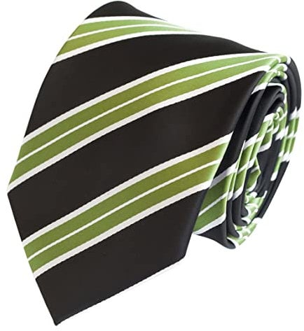 Fabio Farini Krawatte 8cm Breite Herren Schlips elegant gestreift