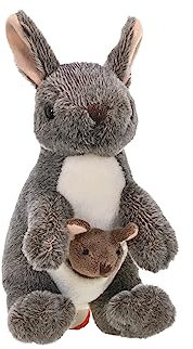 Wild Republic 10852 Republic 10867 Plüsch, braun, 20 cm, Känguru mit Joey