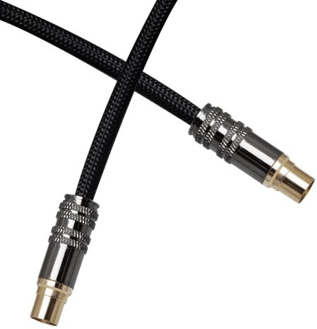 Ligawo 6540083 Premium Flex Koax Antennenkabel Kabel, 10m schwarz
