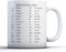 Finger prints - Alphabet Phonetic Aviation - Printed Mug, Ceramic, 11fl.oz.