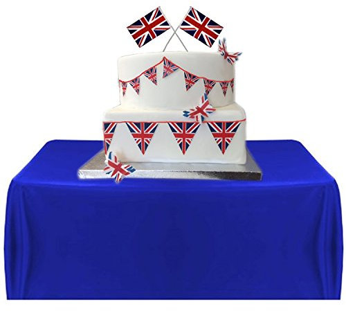 Royal Union Jack Style Bunting Edible Icing Sheet Cake Toppers Decorations