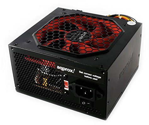 Approx APP500LITEB 500W ATX Negro unidad de - Fuente de alimentación (500 W, 200 - 240, 50 - 63, Activo, 130 W, 468 W)