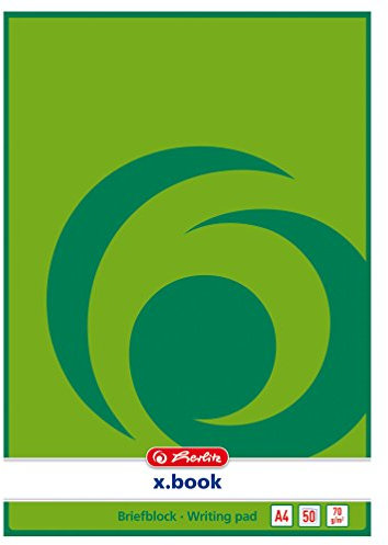 3x Herlitz Briefblock/Schreibblock/DIN A4 / blanco