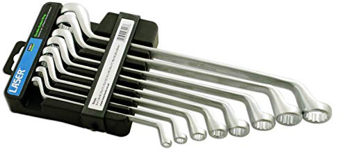 Laser 3457 Offset Ring Spanner Set 8pc