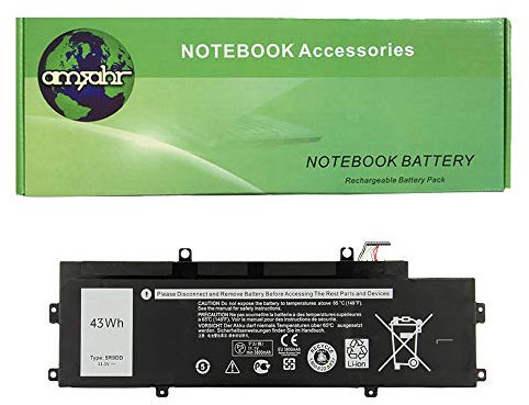 amsahr 5R9DD-03 Ersatz Batterie für Dell 5R9DD/ Chromebook 11/11 (3120), Umfassen Stereo Ohrhörer schwarz