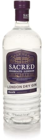 Sacred Gin 70cl - Dry & Smooth, Award Winning, Organic - Botanical Gin Vacuum Distilled in London