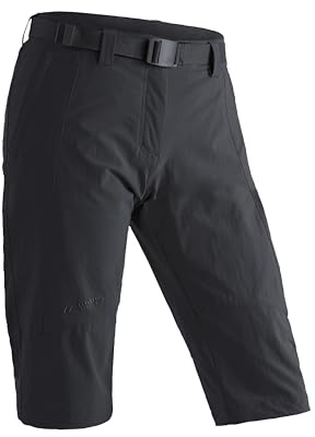 maier sports Kluane, Women's Long Hiking Shorts, Water-Repellent Shorts
