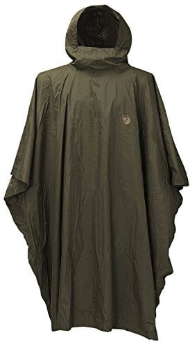 Fjällräven Unisex Poncho Regenmantel, Grün (Dark Olive 633), Einheitsgröße Große Größen EU