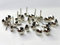 100 X Upholstery Nails/Studs/Tacks/PINS - Chrome Silver Nickel Free P