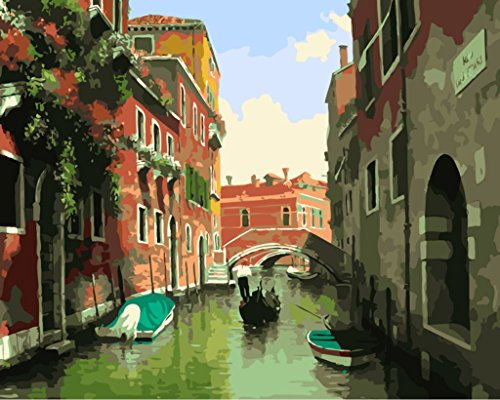 YEESAM ART Malen nach Zahlen f¨¹r Erwachsene Anf?nger 16x20 Zoll Leinen Leinwand Acryl DIY Zahl Malerei Kits Wand Kunst Dekor Geschenke