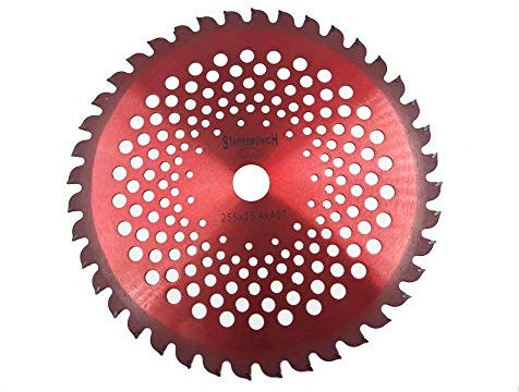 STARKEMUNICH Disco per DECESPUGLIATORE TAGLIAERBA 40 Denti al VIDIA 255 mm