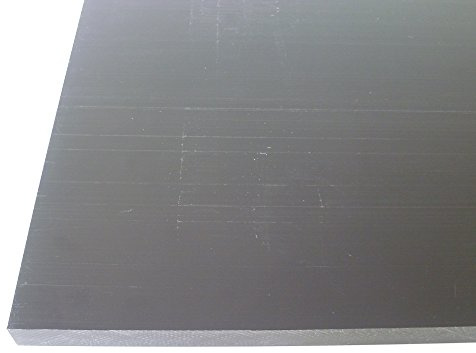 B&T Metall Hart PVC schwarz Platten, 12,0 mm stark, Größe 300 x 300 mm | im Zuschnitt