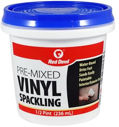 Red Devil 0532 Pre-Mixed Vinyl Spackling, 1/2 Pint