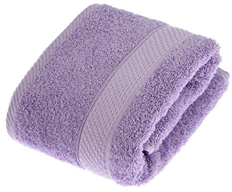 Homescapes Flauschiges Premium Frottee Handtuch ca. 50 x 90 cm aus 100% Reiner Baumwolle, Flieder