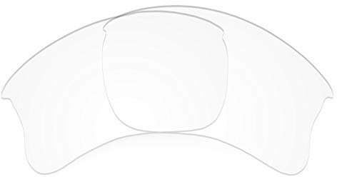 Revant Replacement Lenses Compatible With Oakley Flak Jacket XLJ, Non-Polarized, Crystal Clear