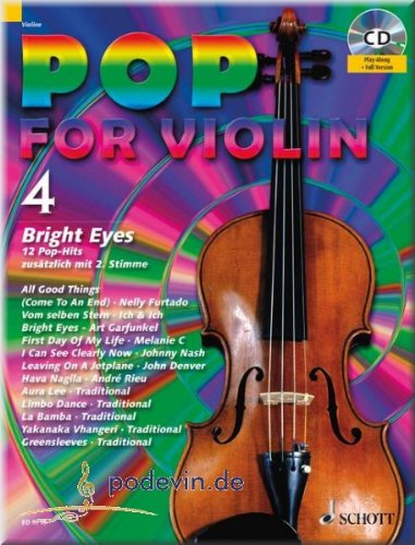 Pop for Violin 4 - Bright Eyes - Violine Noten [Musiknoten]